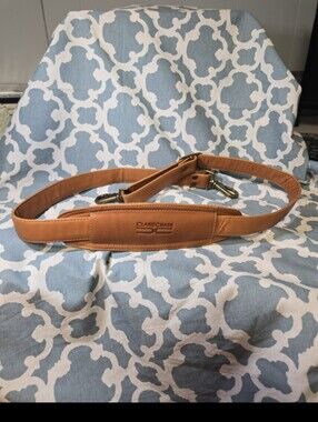Clairechase duffle bag leather strap camel color